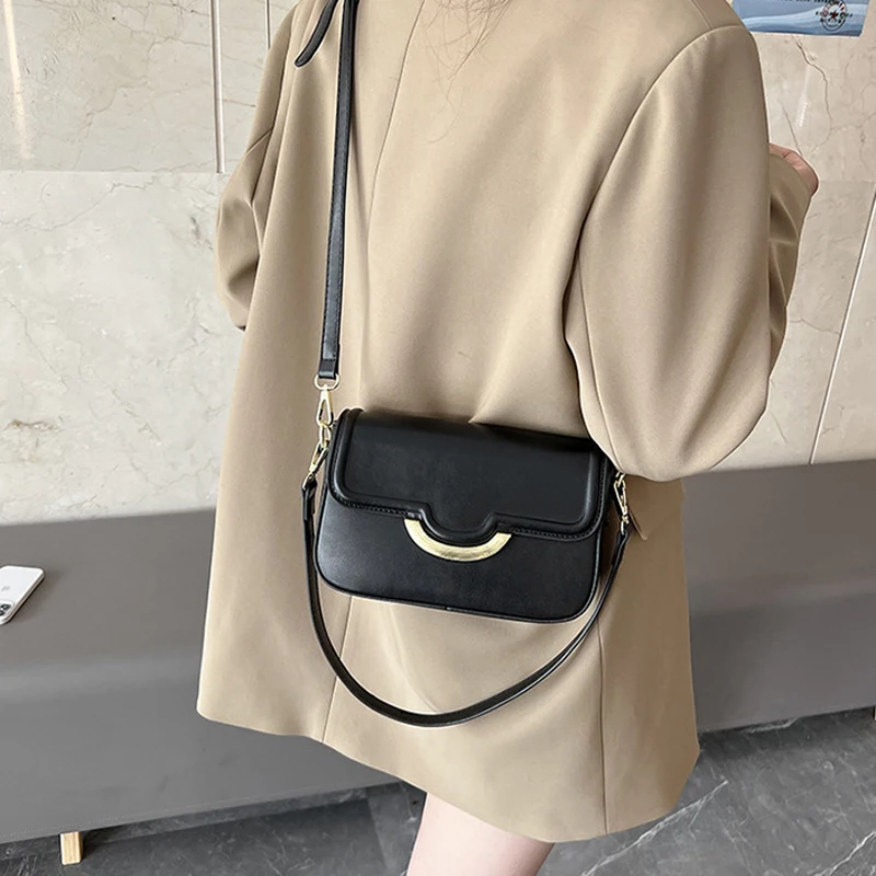 Vintage Women Shoulder Bag Luxury Designer Underarm Bag High Quality Retro Ladies Handbag Texture Chain Crossbody Bags for Women