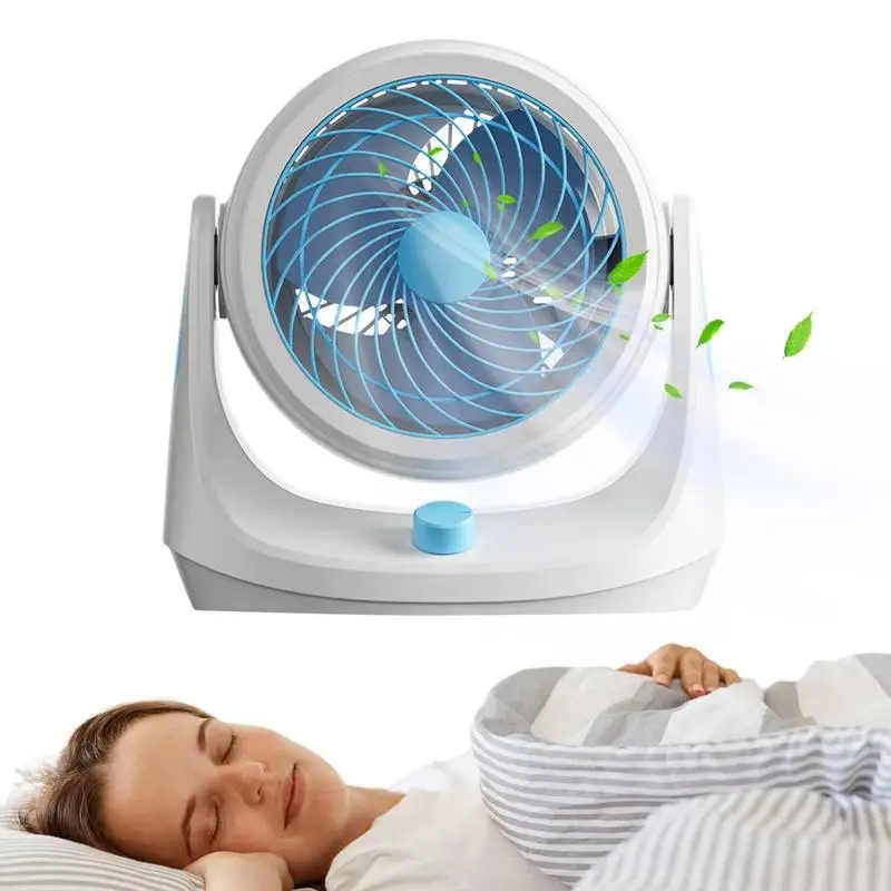 

Silent Fans 3 Speeds Cooling Desk Table Desktop Table Fan Adjustable Air Circulator Fan Desktop Small Fan Birthday Gift For Kids