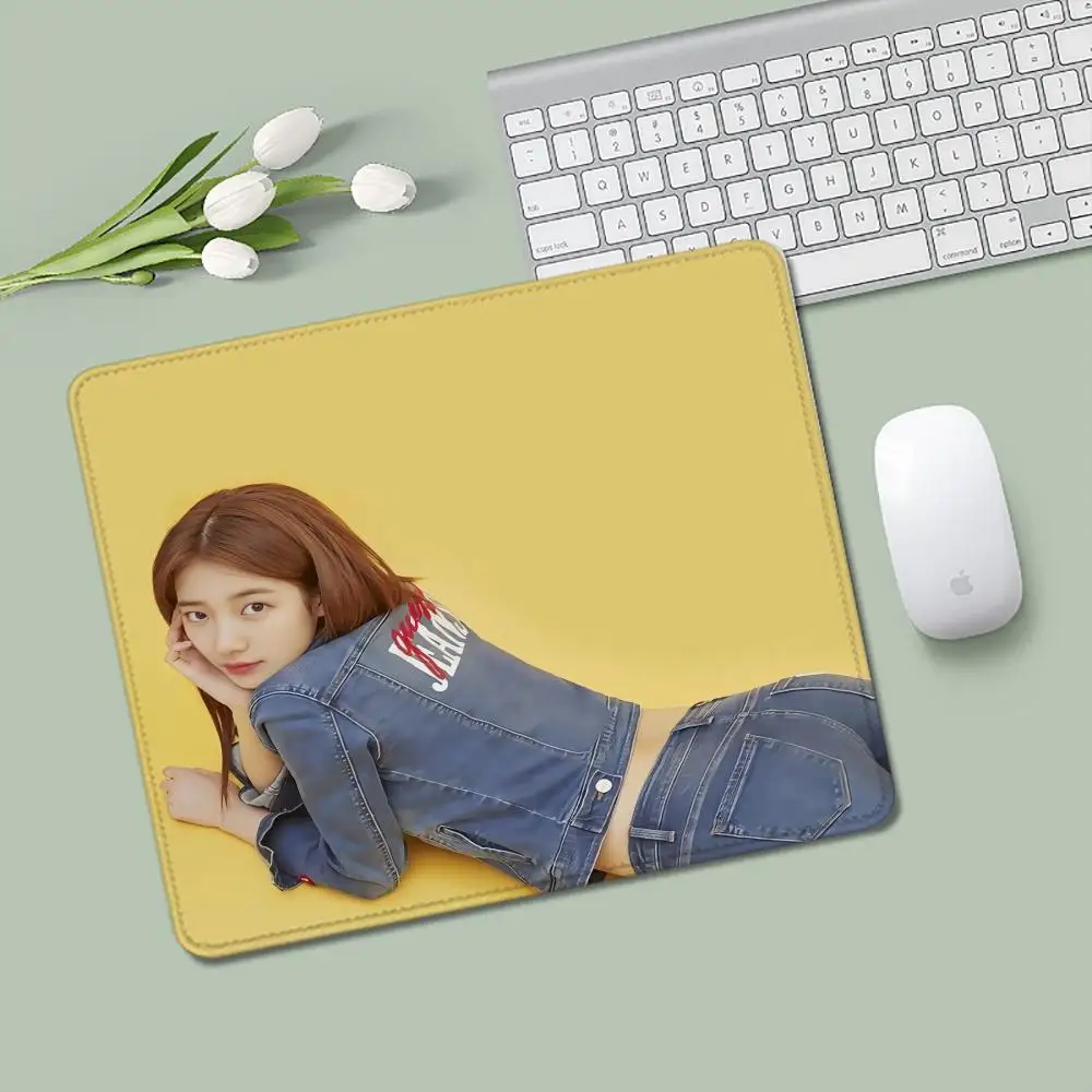 Фото Kpop-B-Bae Suzy коврик для мыши маленькие игровые аксессуары клавиатура компьютерный офисный настольный коврик для ПК геймер нескользящий резиновый коврик для мыши №2