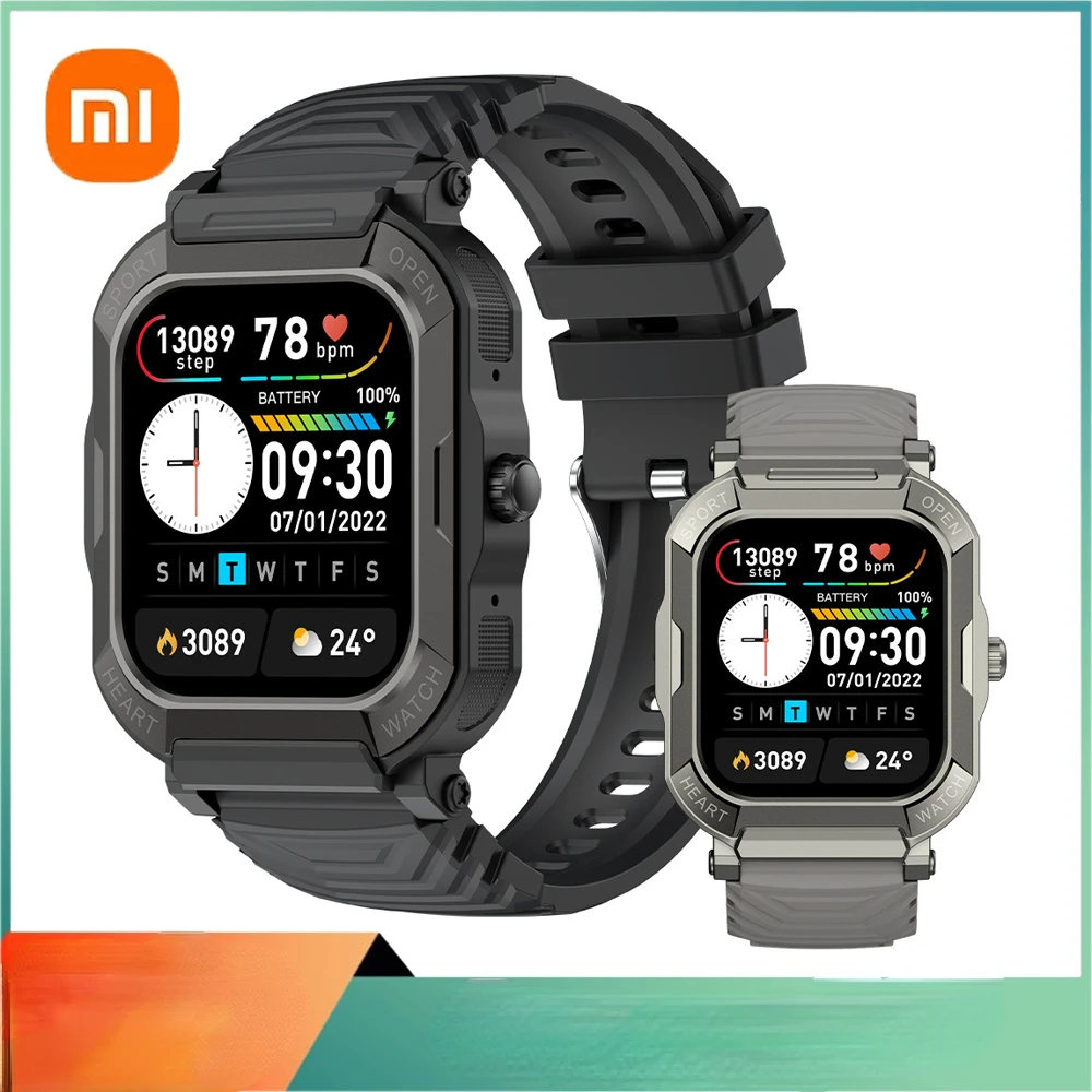 

Xiaomi Newest Smart Watch For Men Outdoor Sports Carbon Bluetooth Call IP68 5ATM Waterproof Heart Rate Blood Oxygen Monitoring