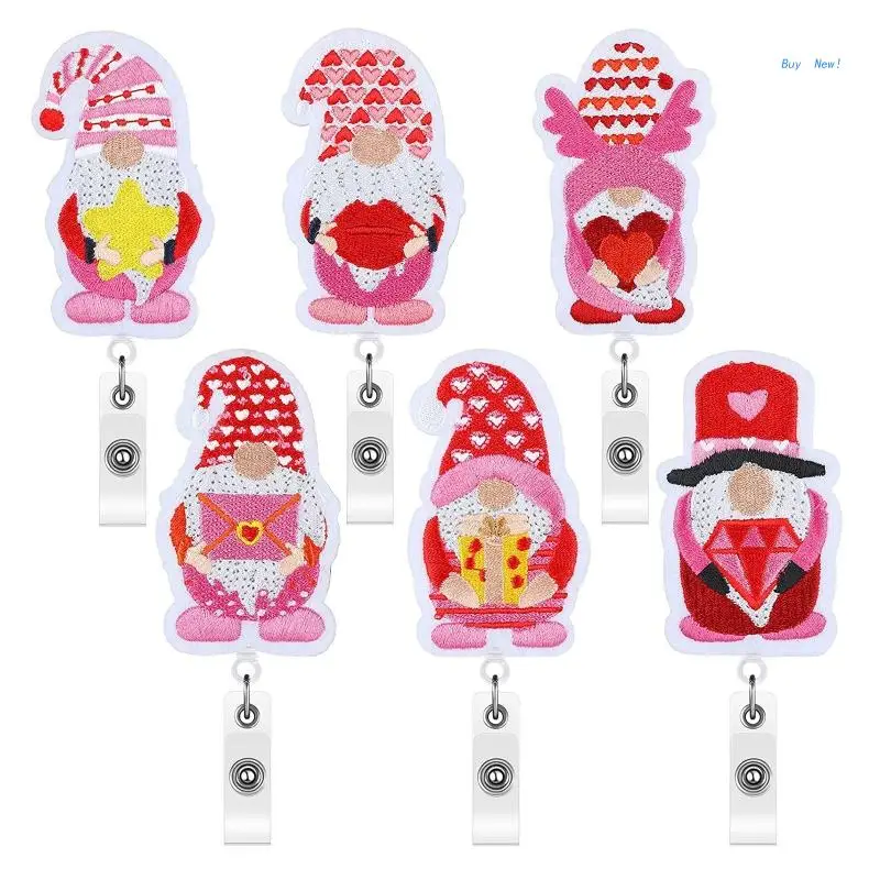 

Cute Badge Holder with Alligator Clip 360 Spinning Max Length 24'' for Students