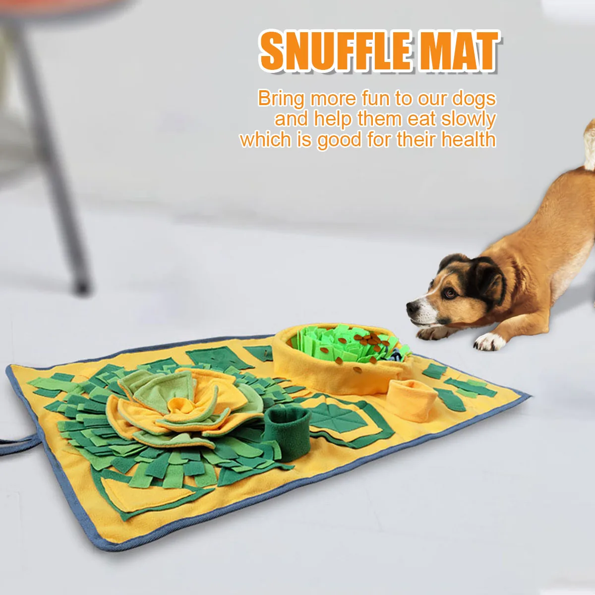 

Dog Snuffle Mats Soft Pets Slow Feeding Pad Washable Training Puzzle Toy Pet Dogs Stress Relief Sniffing Training Blanket