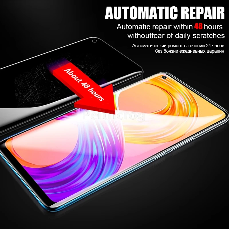 Гидрогелевая пленка 3 шт. для OPPO Realme 9 9i 8 Pro 7 6 X7 X50 GT 2 Neo2T XT X Q3 C3 C25 C21 C15 полное