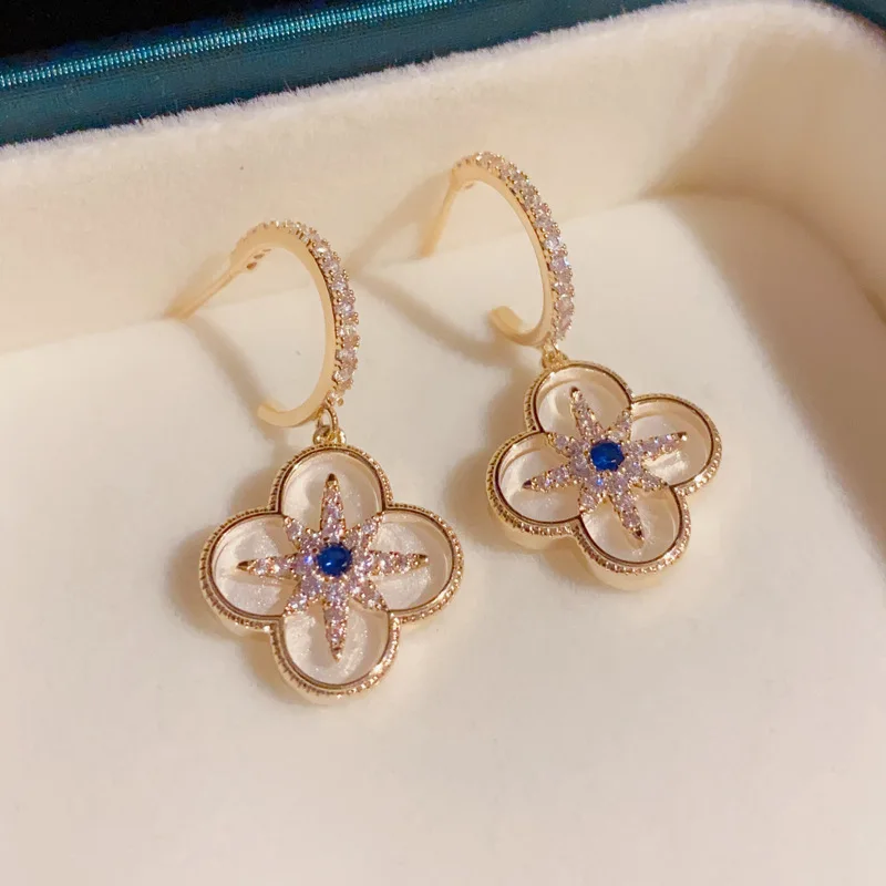 

s925 Needle Cute Flower Dangle Earrings Fashion Earrings Jewelry Gifts for Women