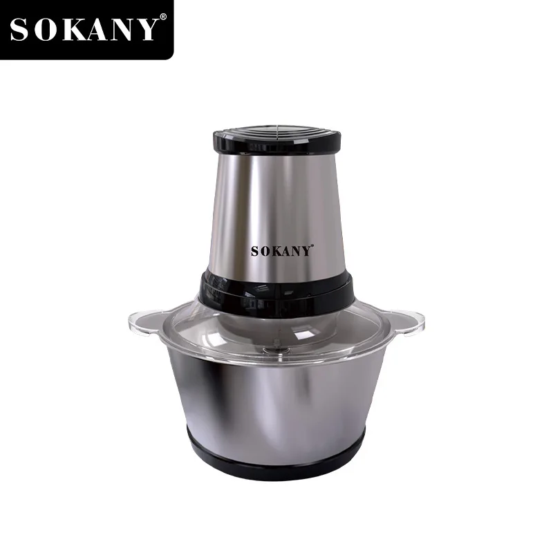 

2 Speeds 500W Stainless Steel 2L Capacity Electric Chopper Meat Grinder Mincer Food Processor Slicer