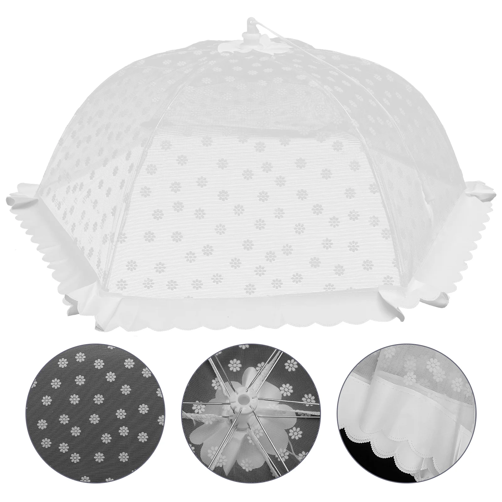 

Cover Mesh Tent Covers Umbrella Net Screen Protector Picnic Plate Tents Nets Folding Outdoor Table Serving Popupcollapsible Dish