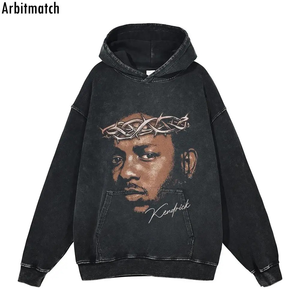 

Arbitmatch Men Hip Hop Washed Sweatshirt Streetwear Graphic Printed Hoodies Harajuku Cotton Winter Vintage Mens Hoodie 03