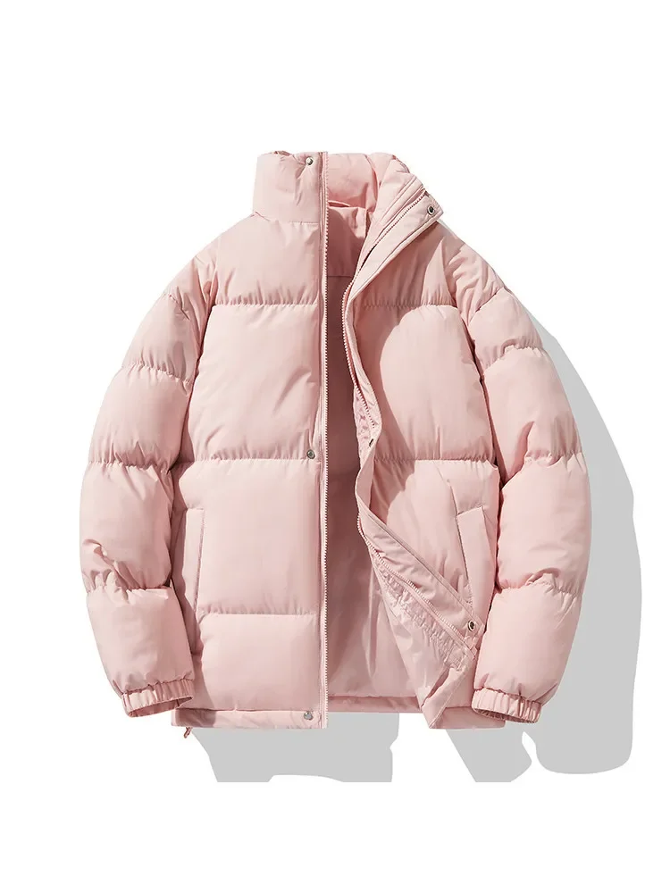 Модное хлопковое пальто утолщенная куртка с воротником-стойкой свободная