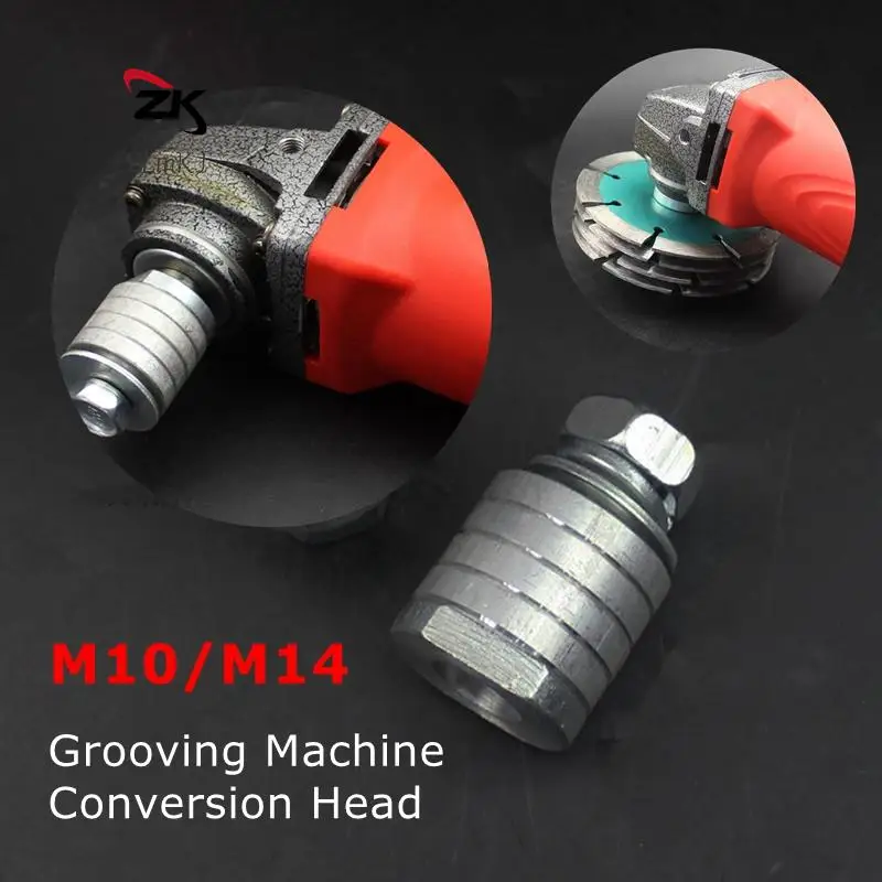 

M10/M14 Angle Grinder Grooving Machine Adapter Accessories Flange Nut Variable Slotting Grooving Machine Conversion Head