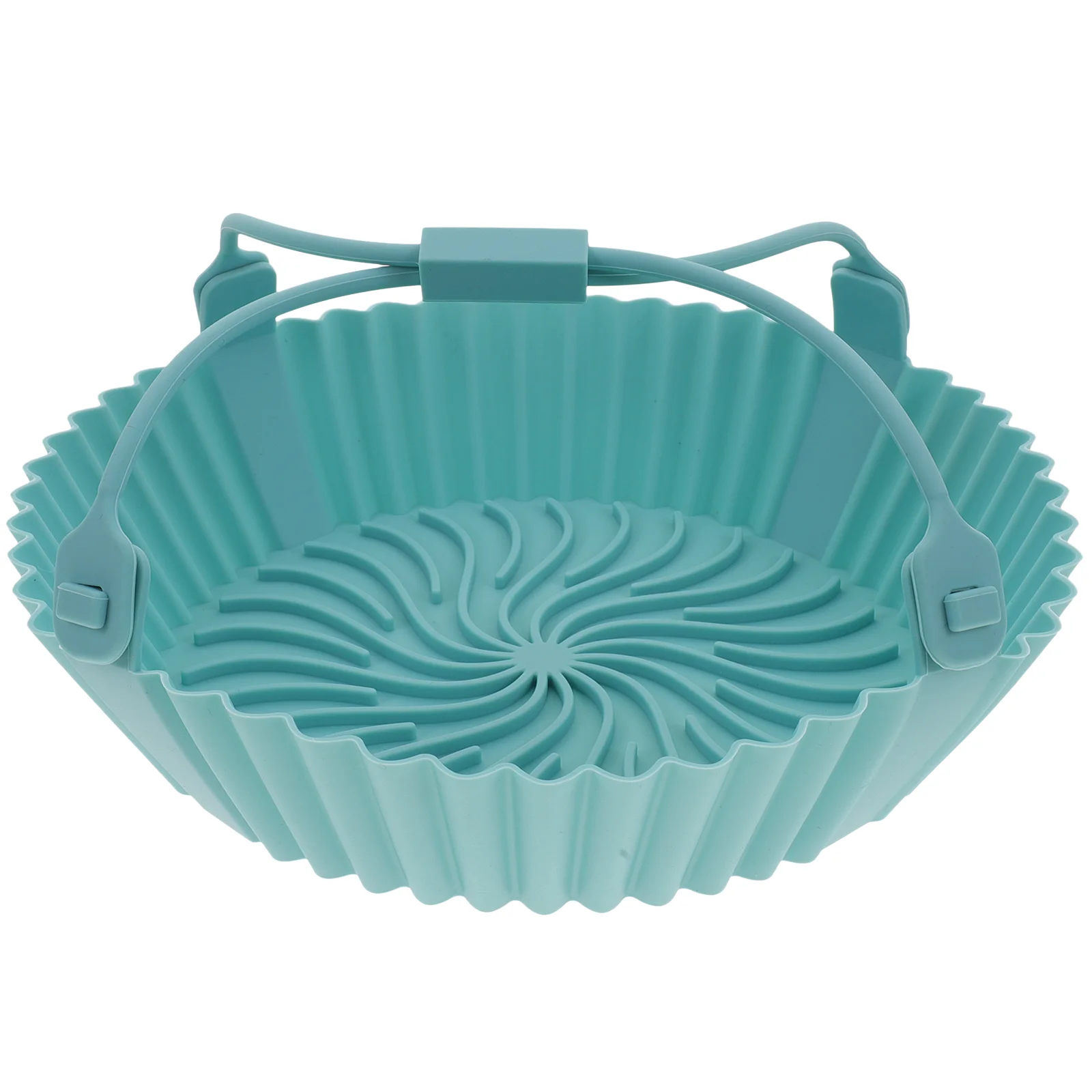

Non-Stick Baking Liner Silicone Pot Kitchen Silicone Liner Round Air Fryer Liner with Handle