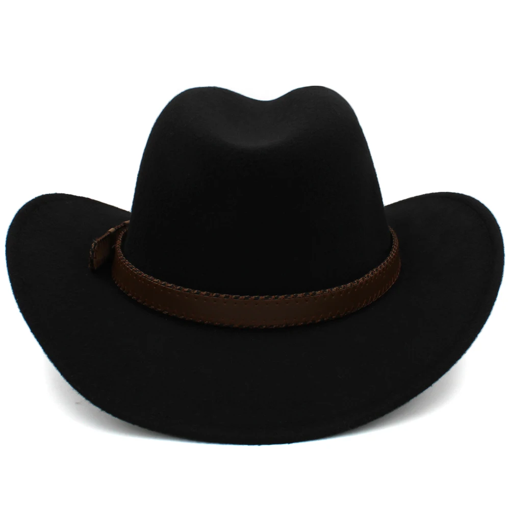 Мужская/Женская/Детская шерстяная ковбойская шляпа 3 размера |