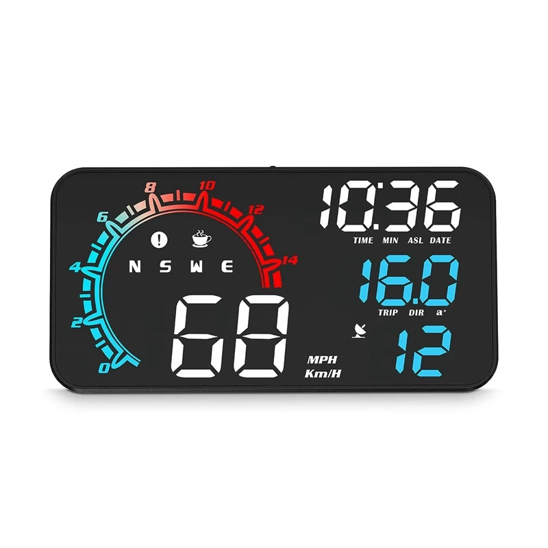 

Автомобильный дисплей G11 HUD на лобовом стекле, GPS-навигатор, сигнал о превышении скорости, универсальный черный, простой в использовании