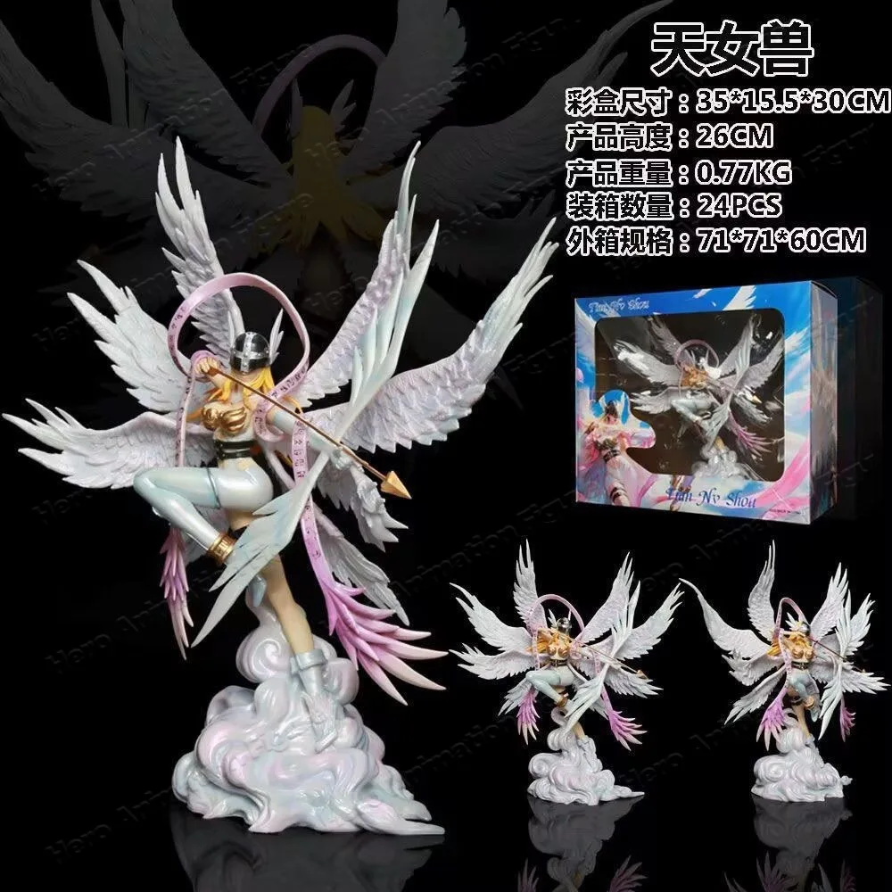 Фото В наличии: Фигурка Digimon Angelmon Celestialmon, статуэтка-модель, коллекционный подарок для любителей аниме №3