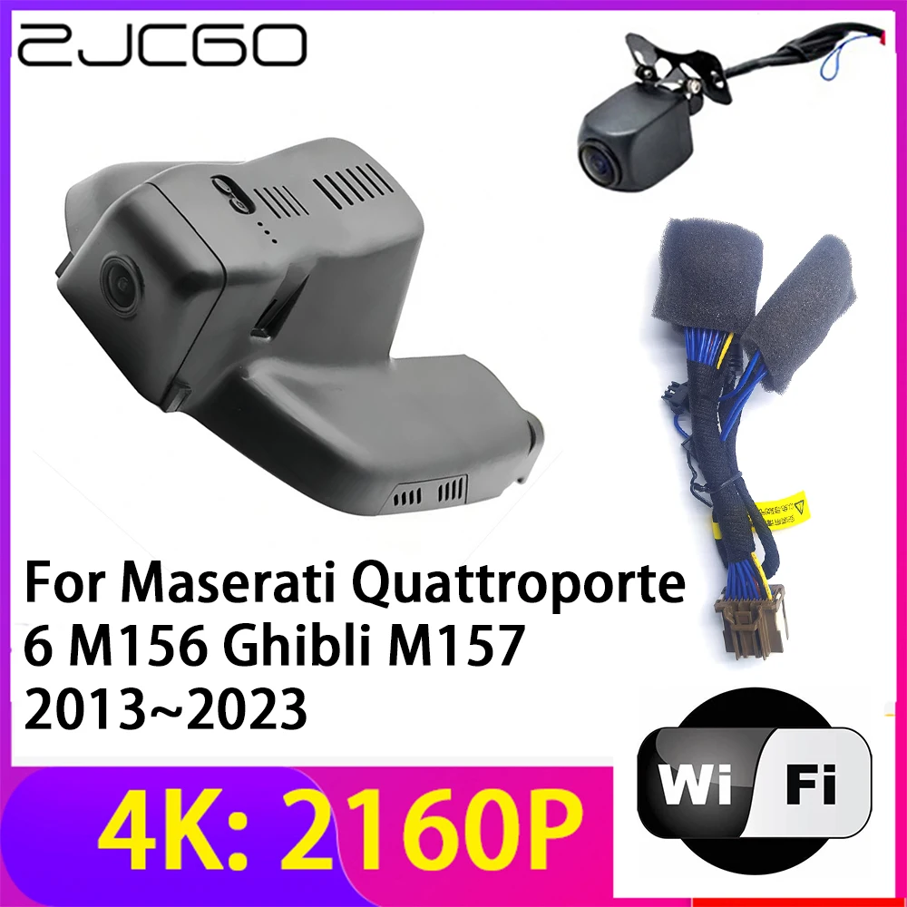 

ZJCGO 4K 2160P Dash Cam Car DVR Camera 2 Lens Recorder Wifi Night Vision for Maserati Quattroporte 6 M156 Ghibli M157 2013~2023