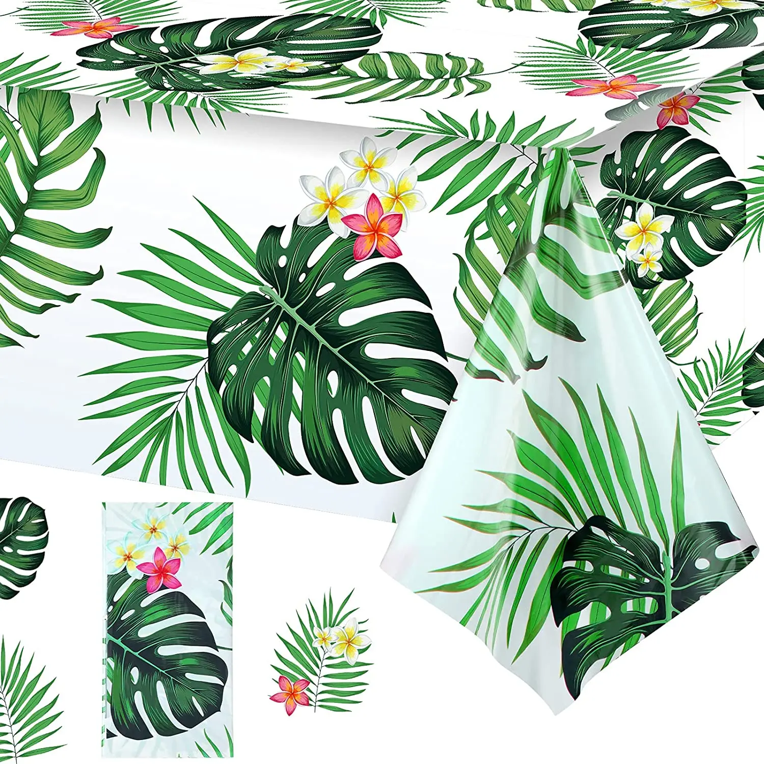 

Luau вечерние пластиковые скатерти, гавайская летняя скатерть для стола, скатерть с пальмовыми листьями, тропические украшения для детского ...