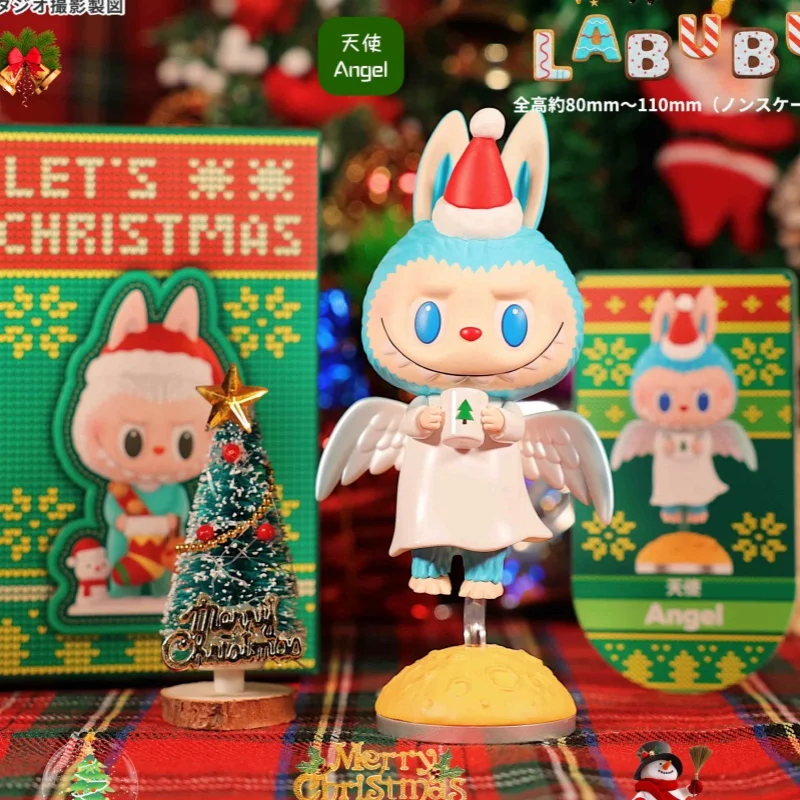 Новая серия Labubu Box слепая коробка загадочная Kawaii модель рождественской атмосферы