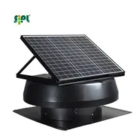 Industrial Roof Ventilation Equipment 30W 14'' Active Solar Powered Roof Venting Air Exhaust Fan for Warehouse /  Workshop