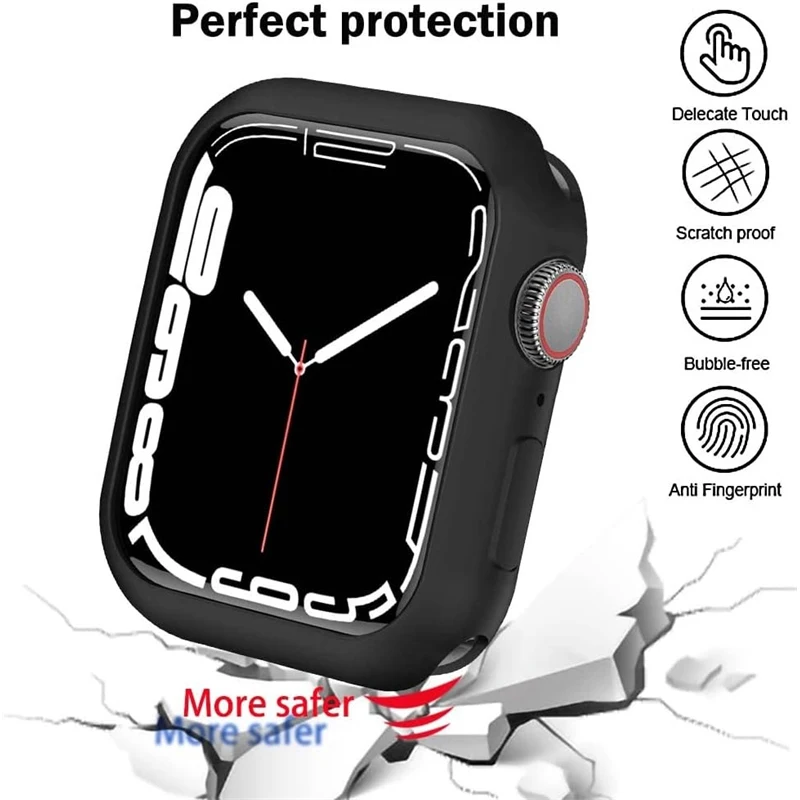 Фото Мягкий силиконовый чехол для Apple Watch 44 мм, 46 мм, 45 мм, 40 мм, 41 49 мм, 38 42 мм, защитный чехол iWatch Series Ultra 10 9 8 7 SE 6 №4