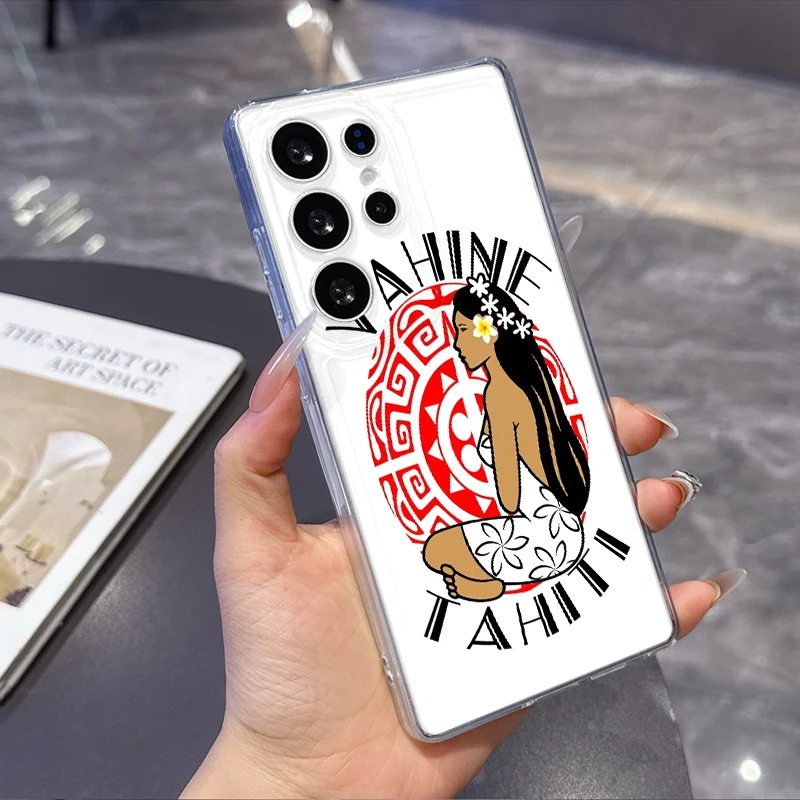 Фото Мягкий чехол для телефона Vahine Tahiti Girl Beach для Samsung Galaxy S26 S25 Edge S24 S23 Ultra S21 S20 FE S22 Plus + задняя крышка с узором №3