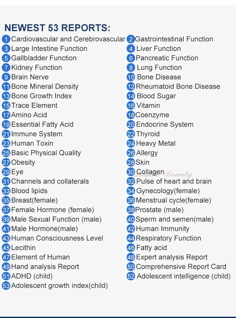 Последняя версия малайзийский квантовый магнитно-резонансный анализатор с 53