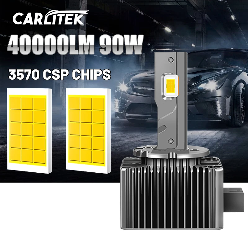 

D3S LED Headlights HID D1S D2S D4S D5S D8S D1R D2R D3R Turbo LED 40000LM Two-sided CSP Chip 6000K 4300K 8000K 90W Plug&Play 12V