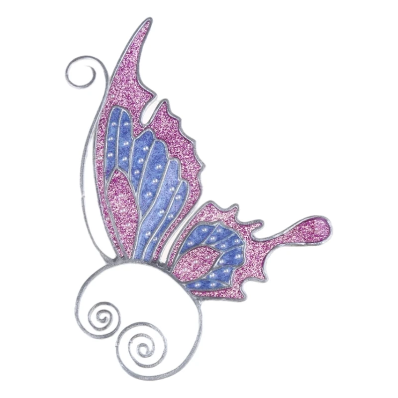 Обруч для ушей без пирсинга серьги-манжеты в форме крыльев бабочки и дракона