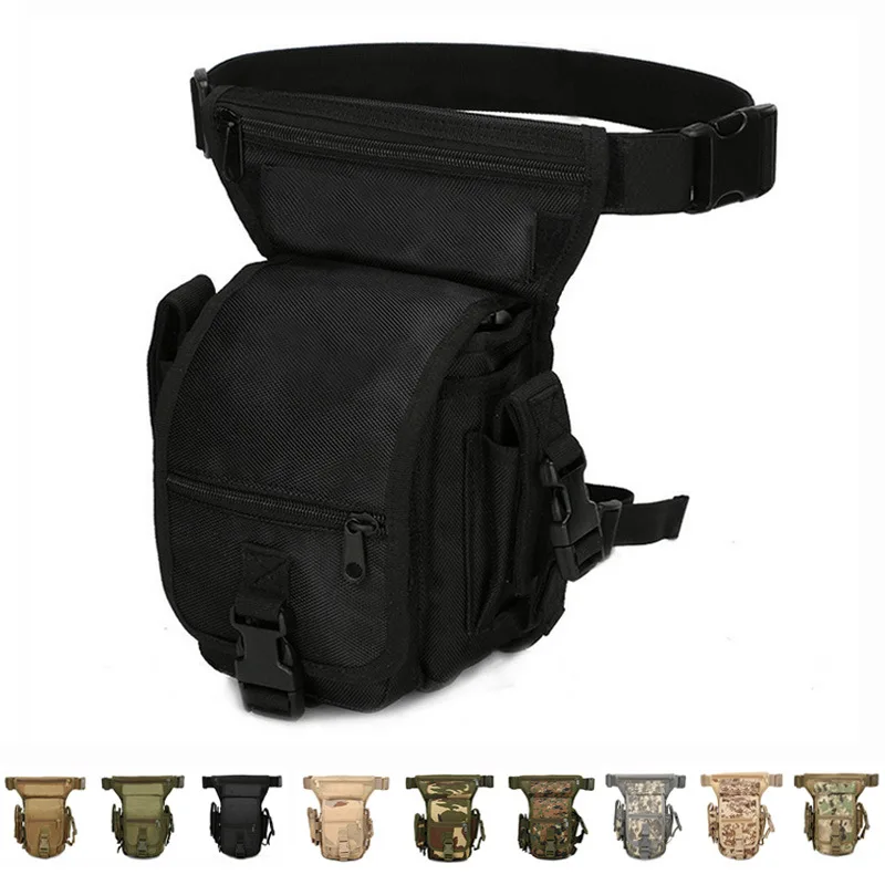 Military Waist Fanny Pack Weapons Tactics Ride Leg Bag For Men Waterproof Drop Utility Thigh Pouch Multi-Purpose Hip Belt