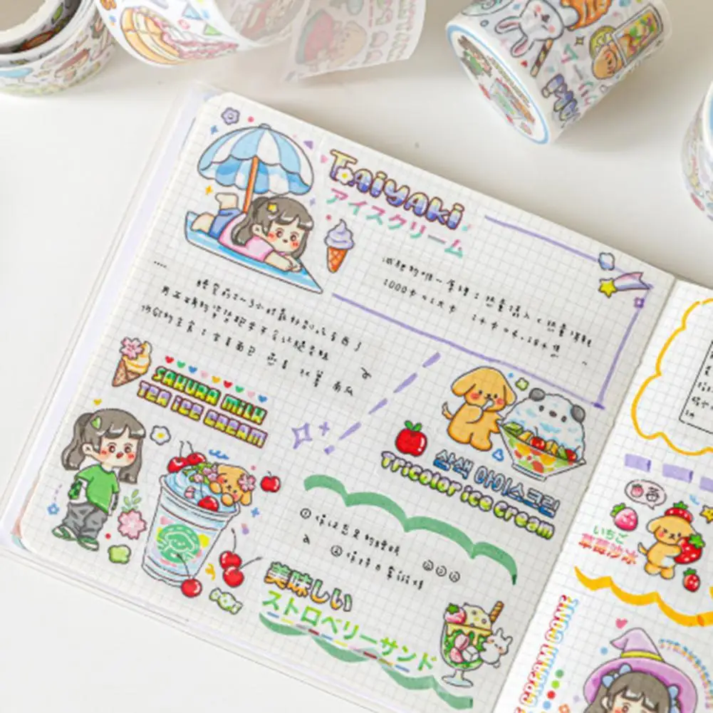 

Снимает скуку, яркая клейкая лента Washi, специальная масляная бумага для школы