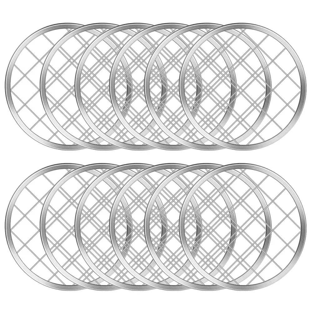 

Mason Jar Flower Grid Reusable Floral Metal Pen Holder Gird Supplies Sprouting Lid Vase