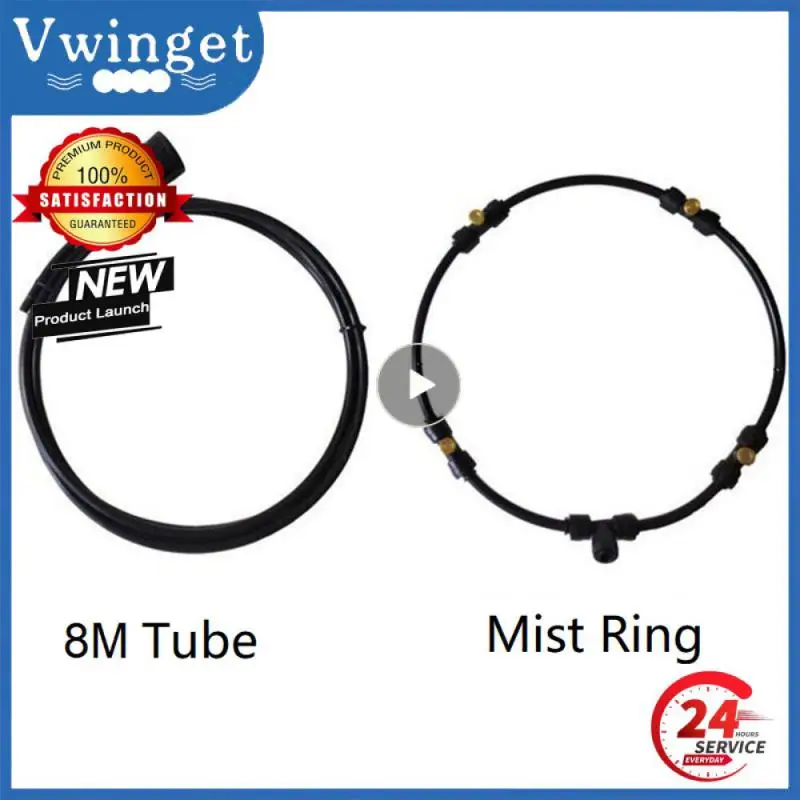 

1~6PCS New Outdoor Misting Cooling System Kit For Greenhouse Garden Patio Fan Waterring Irrigation Mister Line 8M System