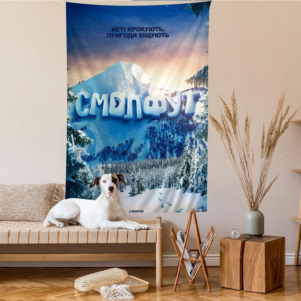 S-Smallfoot Аниме Гобелен Настенный Декор Индийский Герой Будды Мультфильм Богемный