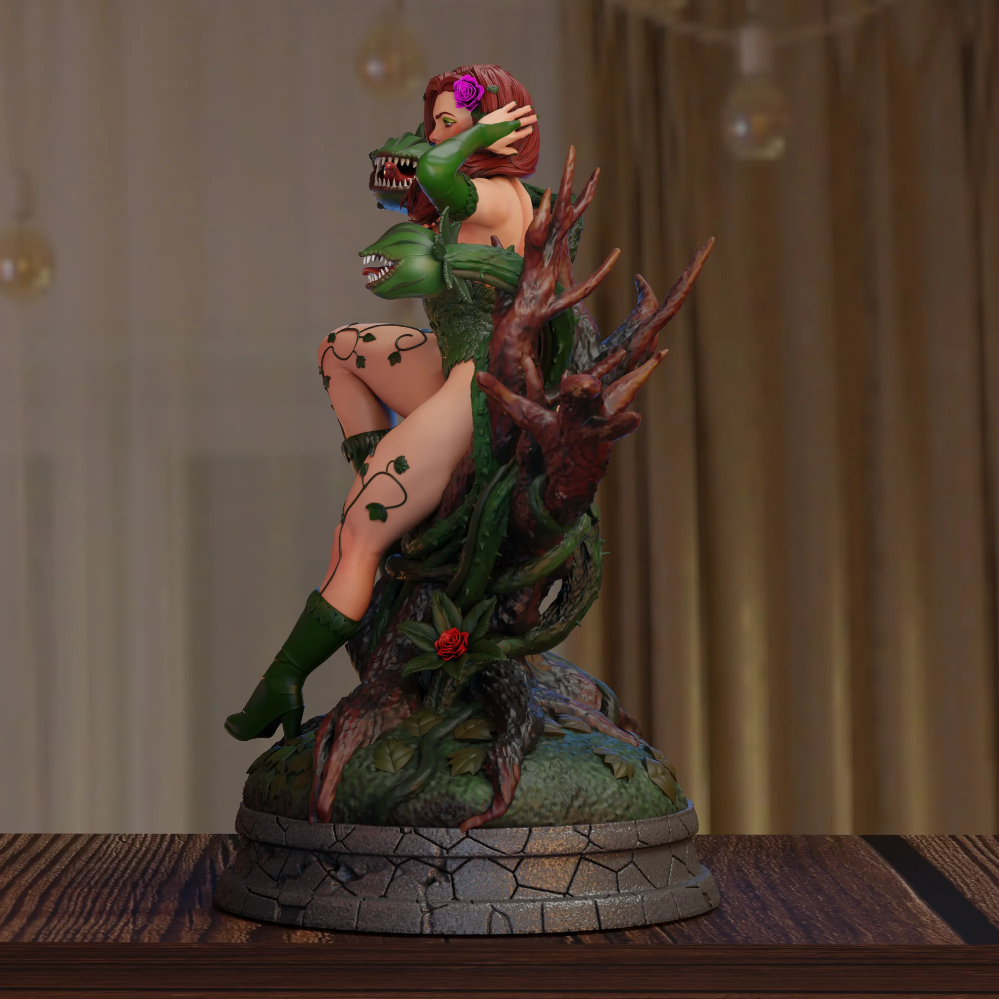 1:24 Belle Spring Girl NSFW 3d принт набор игрушек из смолы Gk неокрашенная фигурка WaiFu Diy в