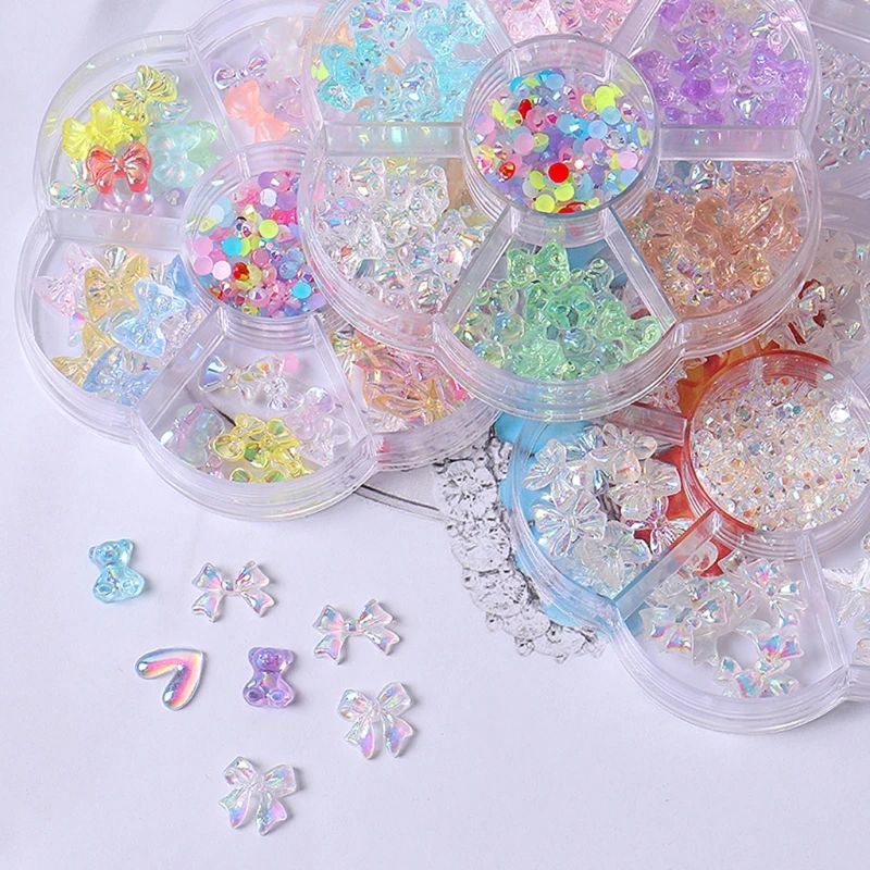 

Flatback Nail Jewels AB Nail Crystals Acrylic Nail Stud Jewelry Salon Nail Accessories Supplies for Women