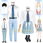 Костюм для косплея аниме мой костюм, мой любимый Марин и Китагава, вакана, годжо, костюм для косплея, рубашка, галстук, юбка, брюки, костюм JK, школьная форма на Хэллоуин