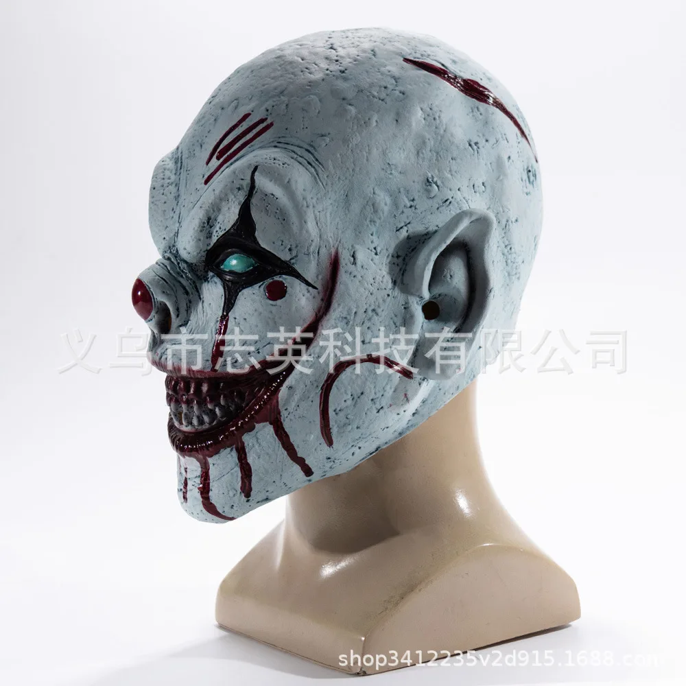 2024 маска клоуна в виде Джокера страшная имитация страшной гарнитуры для