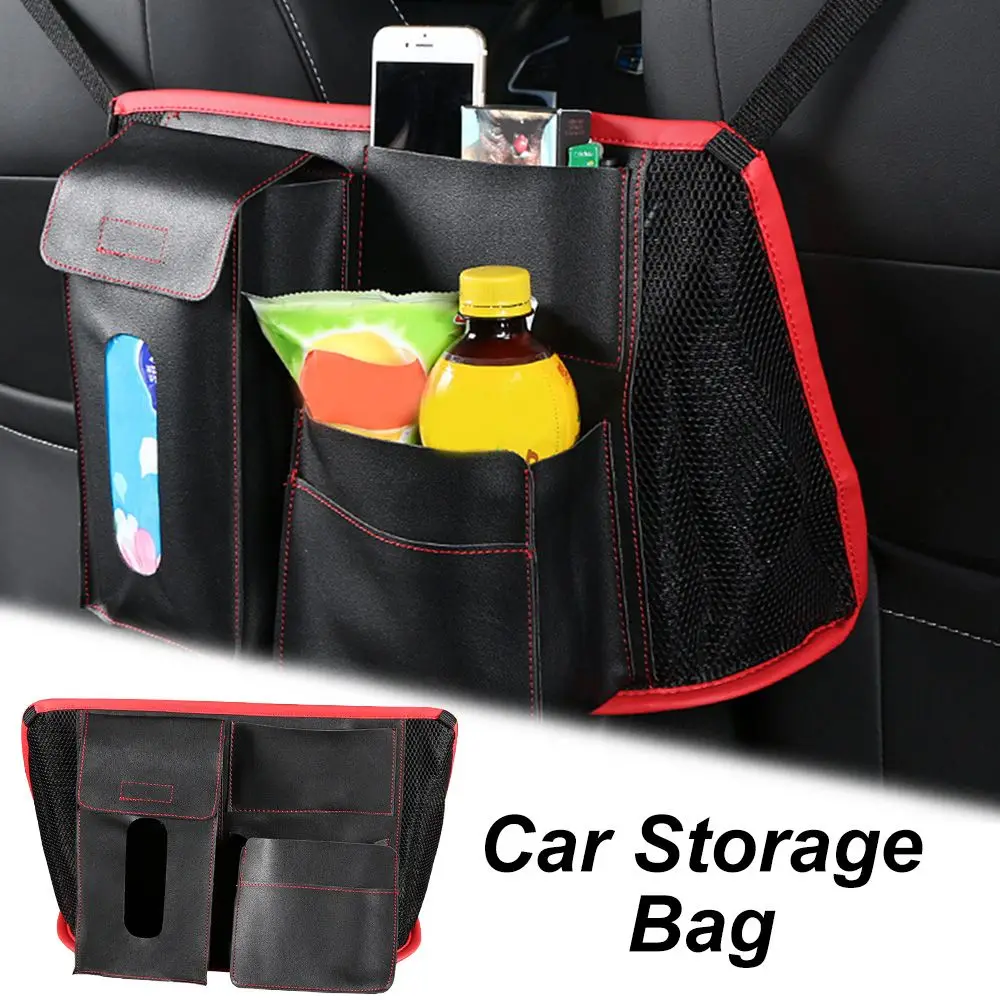 

Car Central Control Organizer Net Pocket Multi-function Auto Large-Capacity Handbag Bracket Storage Bag
