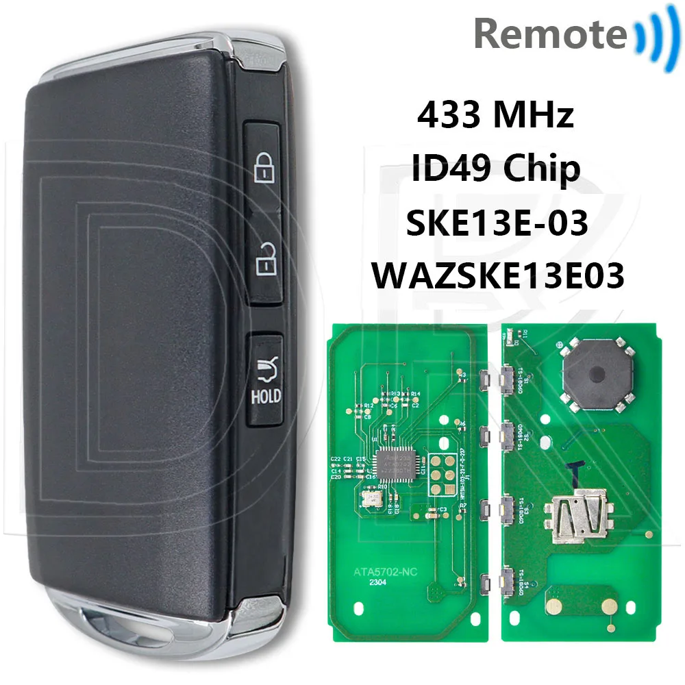

Отличный чип 433 МГц SKE11E-01 6A/SKE13E-01 ID49 бесконтактный автомобильный дистанционный ключ для Mazda CX-5 CX-8 CX-9 CX30 CX-30 Axela 2016-2021
