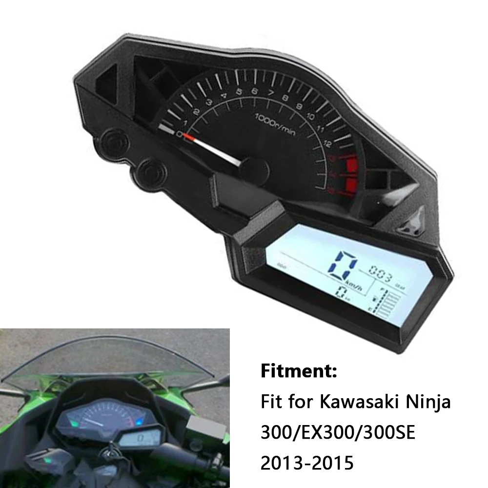 ЖК-цифровой мотоциклетный датчик спидометр одометр для Kawasaki Ninja300 EX300 2013-2017