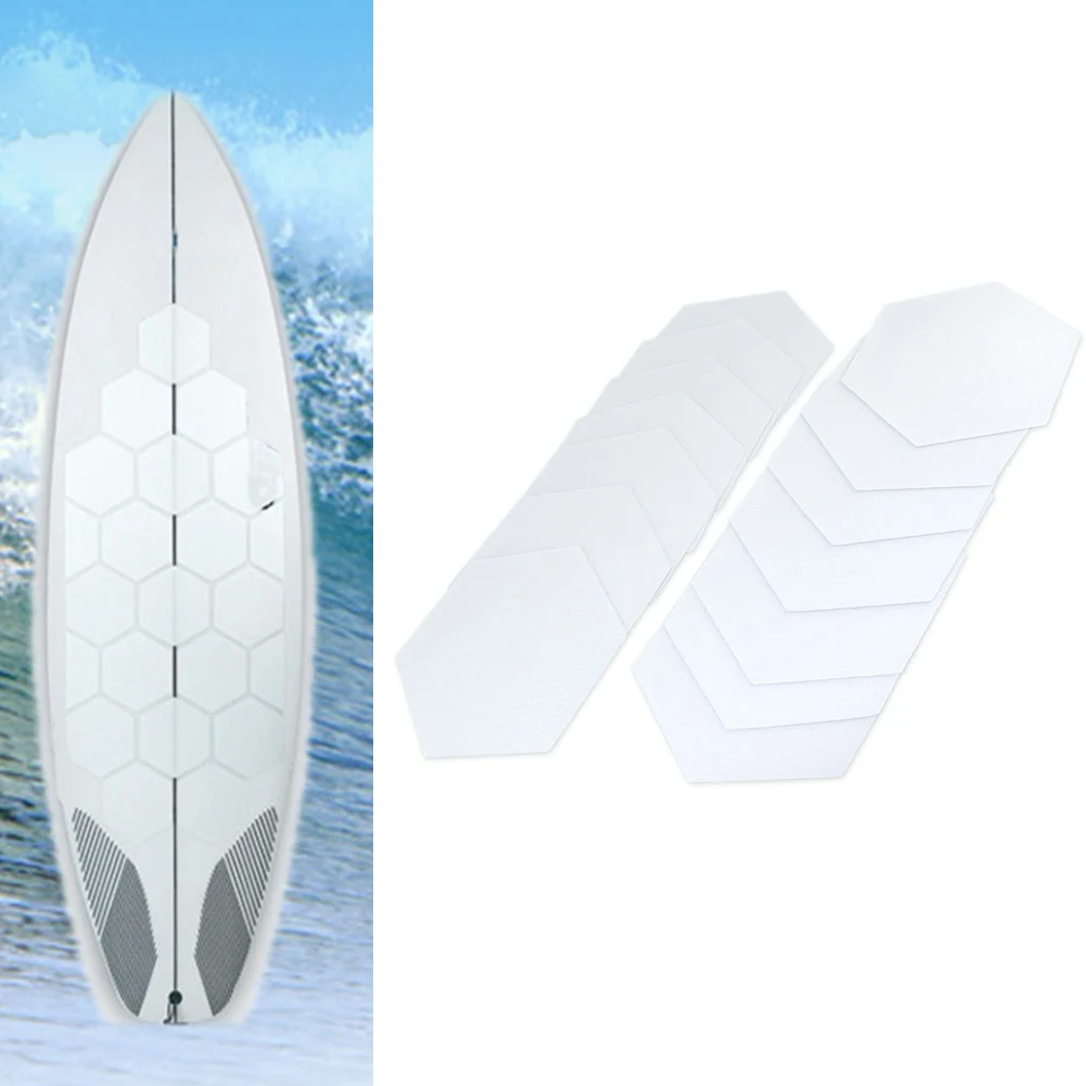 

22pcs Surfboard Clear Deck Grip Pad Traction Surfpad Non-Slip DIY Stickers Surf Traction Pad Surfing Accessories