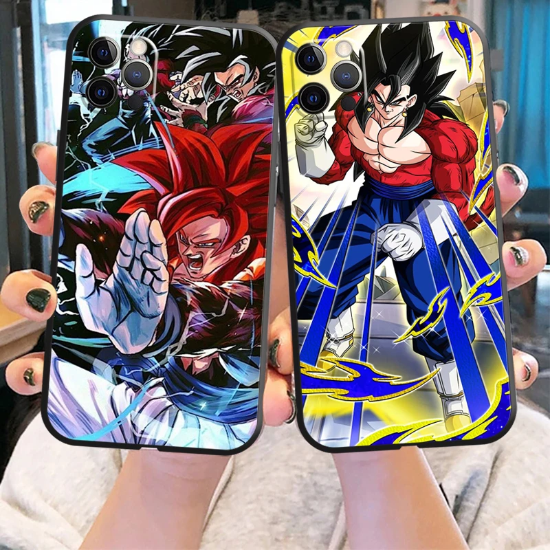 

Japanese Anime Dragon Ball Phone Case For iPhone X XS XR XS Max 11 11 Pro 12 12 Pro Max For iPhone 12 13 Mini Black Soft