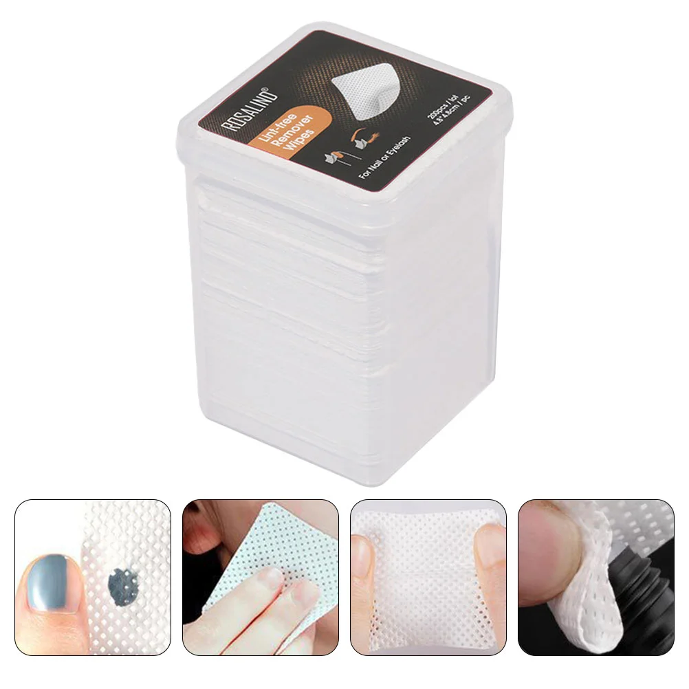 

200pcs Nail Shop Manicure Remover Nail Pad Wipes Nail Wipes Pads