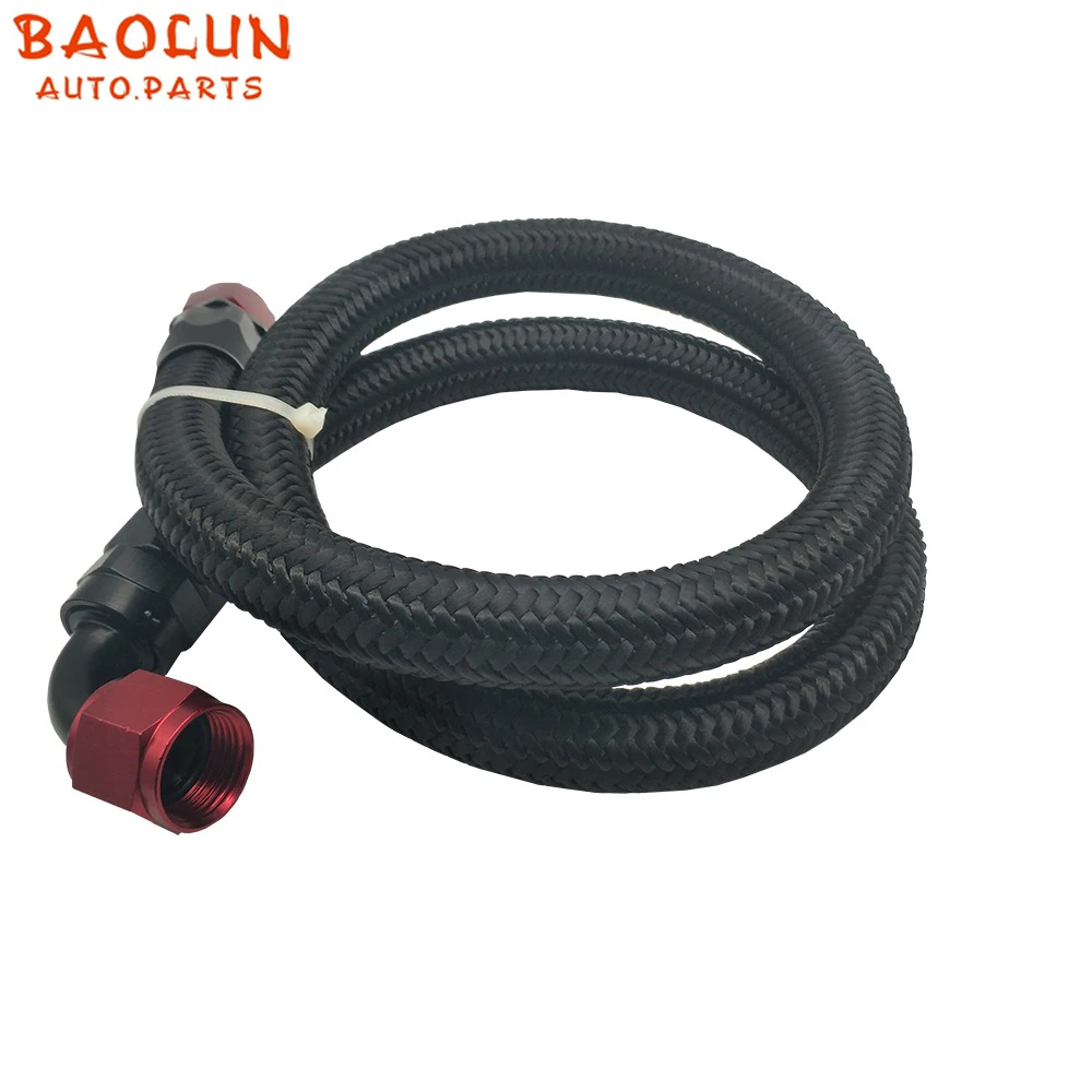 

BAOLUN 1 Meter Nylon Fuel Oil Line 10AN AN10 And Straight AN Swivel Fitting And 90 Degree Swivel Fitting