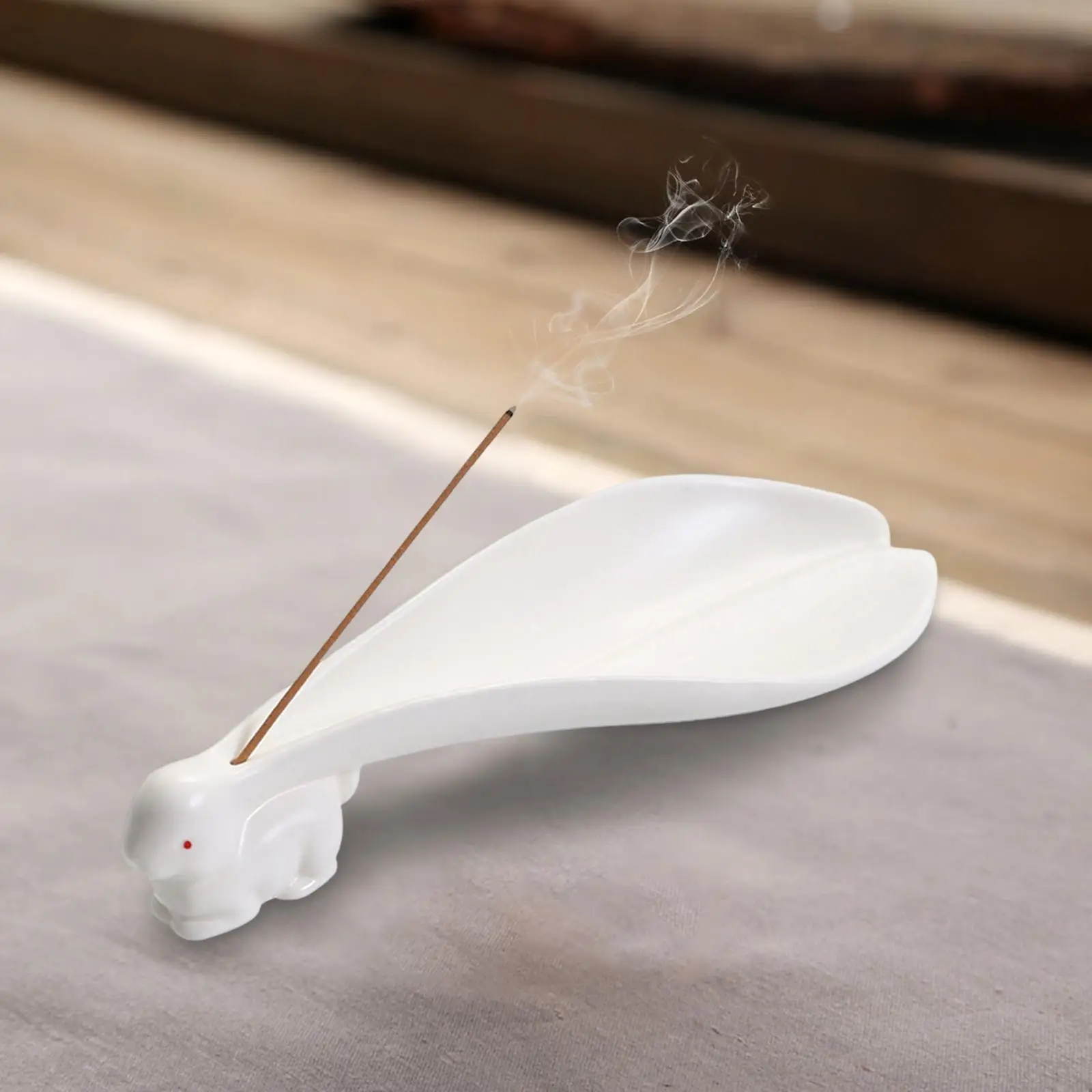 

Ceramic Rabbit Statue Cabinet Incense Burner Incense Holder Accent