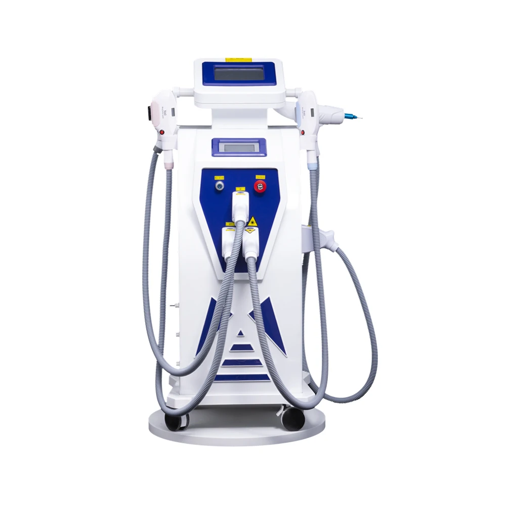 

360 Magneto 4 in 1 IPL Laser Hair Removal Machine Epilator Double Screen Permanent SHR Nd-yag For Tattoo Removal Beauty Device