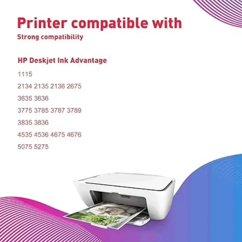 Фото Чернильный картридж 3U 664 664XL, совместимый с принтером HP Deskjet Ink Advantage 1115 2135 3635 2138 3636 3638 4535 4536 4538 4675 №2