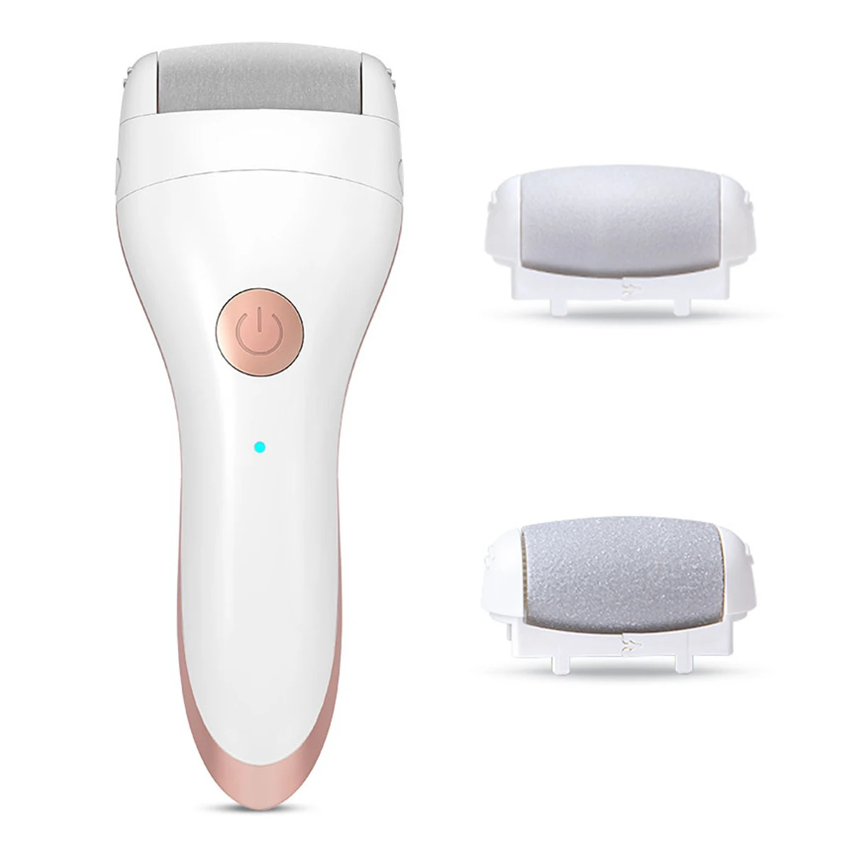 

2-in-1 Electric Foot File Callus Dead Skin Remover Pedicure Tool with Light
