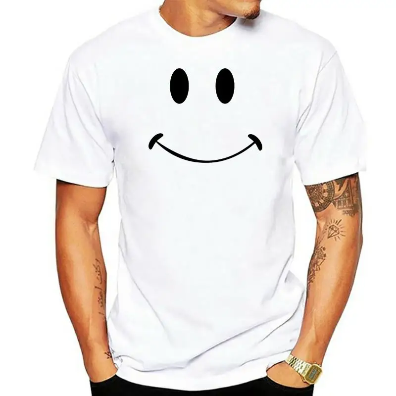 

Happy Retro T Shirt Simple Smile Face Nostalgic Hipster Rave Swag Acid