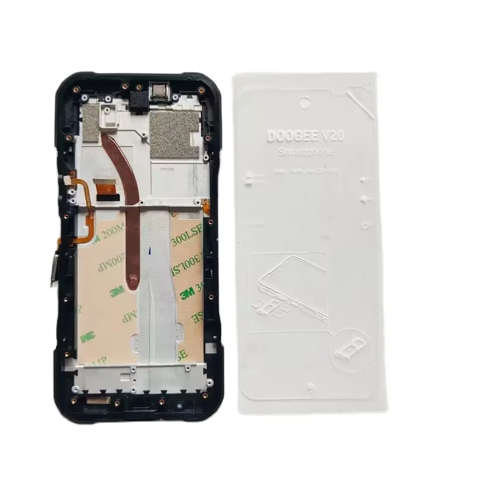 New Original DOOGEE V20 LCD Display With Frame + Touch Screen Digitizer Assembly Replacement Glass For Doogee V20 Phone