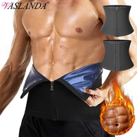 waist trainer for men sweat belt sauna trimmer stomach wraps workout belly band back brace weight loss tummy control body shaper