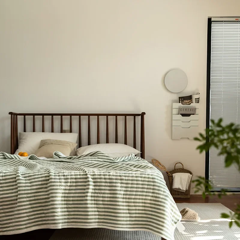 Jfлегальное тонкое летнее трикотажное Хлопковое одеяло в японском стиле для